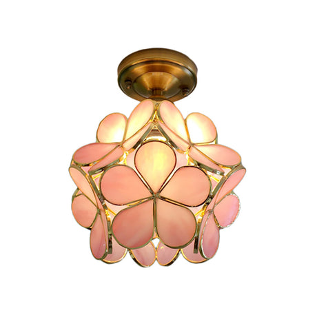 Floral Ceiling Light for Retro Style Interiors