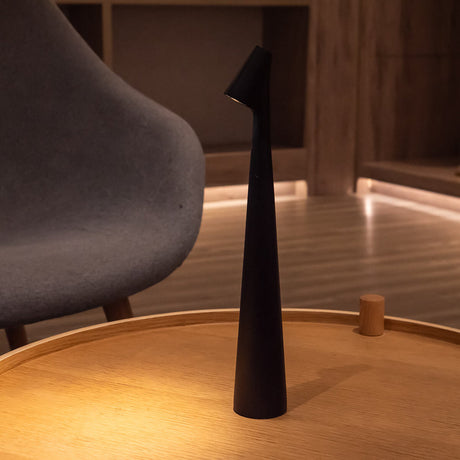 Nordic minimalist cordless table lamp additional angle view