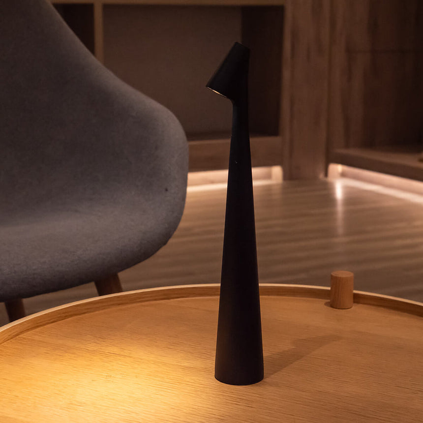 Nordic minimalist cordless table lamp additional angle view