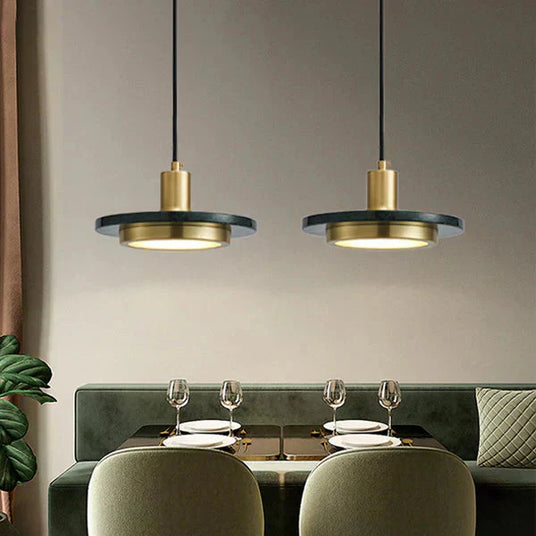 Marble Element Pendant Light Close-up Detail