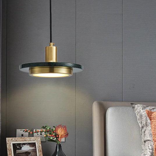 Pendant Light Installed Above Kitchen Counter