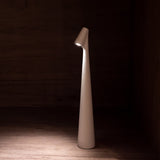 aluminum-body cordless table lamp for nightstand decor