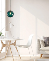 Amber glass pendant light suspension cable close-up - OpalDwell