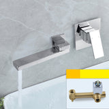 Wall mounted bathroom faucet - solid brass body