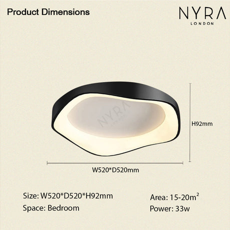 Virelli Ceiling and Wall Light Close-Up of Acrylic Shade