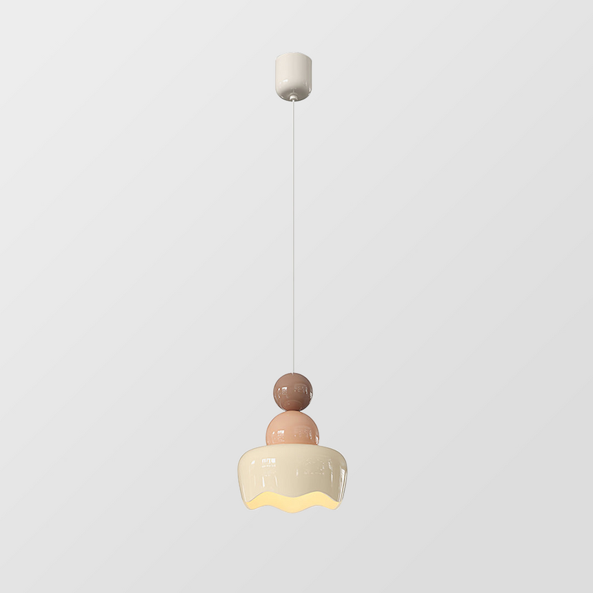 Aurelia Glow Resin Pendant Light for Bedroom