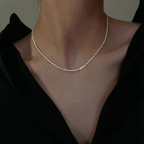 Layered Silver Necklace Set for Everyday Wear