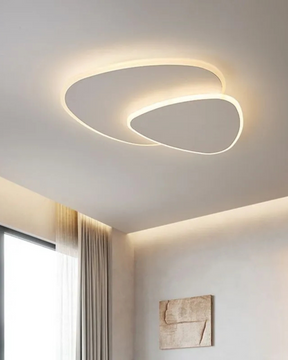 Sculptural LED Ceiling Light for Living Room