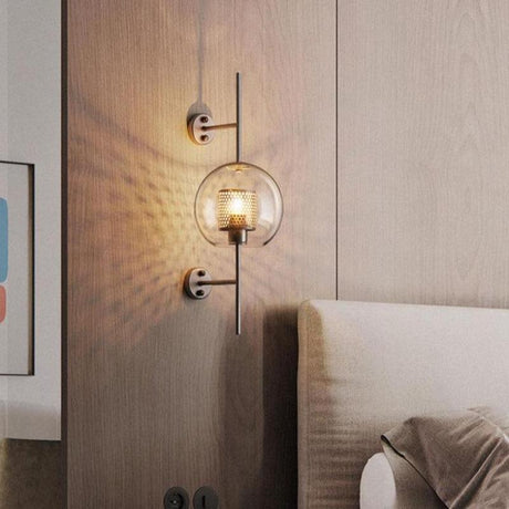 Glass Wall Sconce finish detail – additional angle