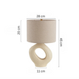 Warm white table lamp with touch on off control