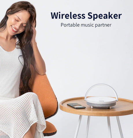LumaNova Bedside Lamp with Wireless Charging