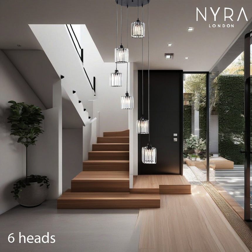 dimmable crystal chandelier for dining area