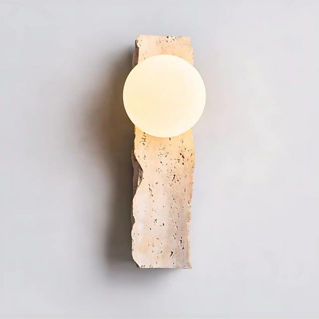 Stone Wall Sconce LED for Bedroom