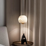 Marble And Alabaster Chandelier With Minimalist Design - OroDwell