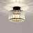 Crystal Ceiling Light Installed in Modern Interior