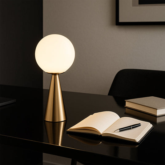 Glass Orb Lamp for Contemporary Home Decor
