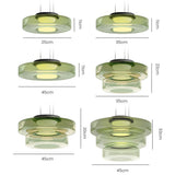 Asteron Glass Pendant Light in Bauhaus Style Ceiling Lamp OpalDwell