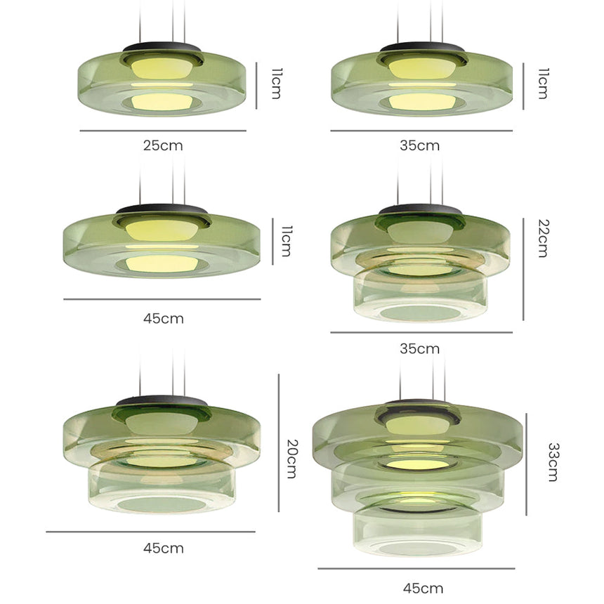Asteron Glass Pendant Light in Bauhaus Style Ceiling Lamp OpalDwell