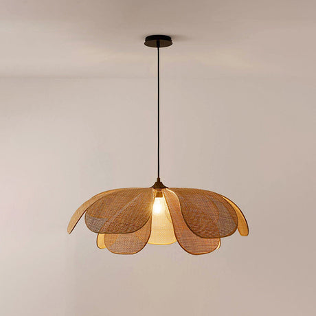 Wicker Pendant Light for Coastal Style Interiors