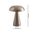 Brushed-Metal Table Lamp for Bedroom