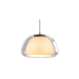 Luminex Double Glass Dome Pendant Light layered dome design - OpalDwell