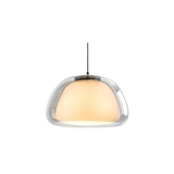 Luminex Double Glass Dome Pendant Light layered dome design - OpalDwell