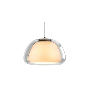 Luminex Double Glass Dome Pendant Light layered dome design - OpalDwell