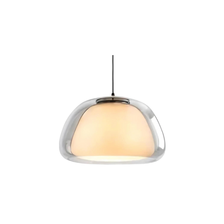 Luminex Double Glass Dome Pendant Light layered dome design - OpalDwell