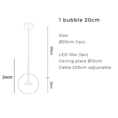Snowball Glass Chandelier - Clear Orb Finish