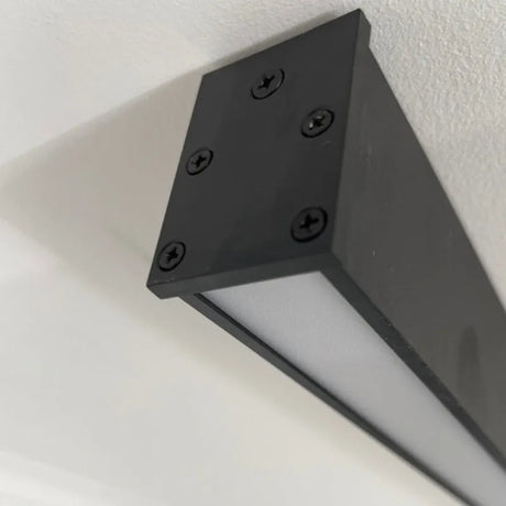 Noirline Black Linear Ceiling Light size and light output - OpalDwell
