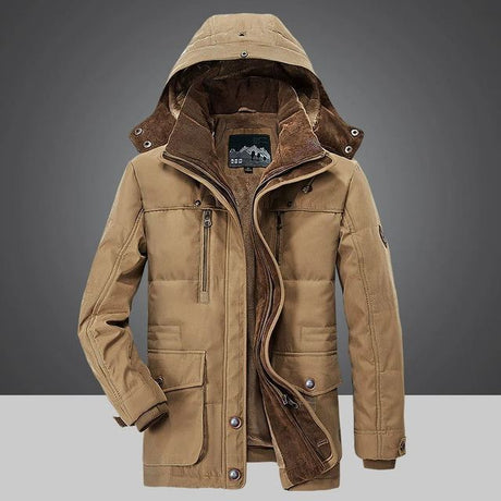 Mens Parka Back Profile View OpalDwell