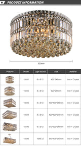 Crystal Chandelier LED Soft Ambient Glow Design
