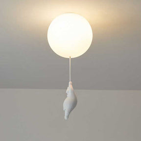 BrioBear Balloon Pendant Light Nursery Ceiling Accent - OpalDwell