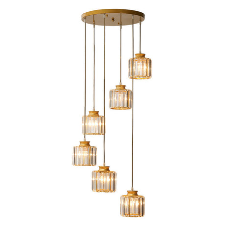 Crystal Pendant Lamp Additional Angle View