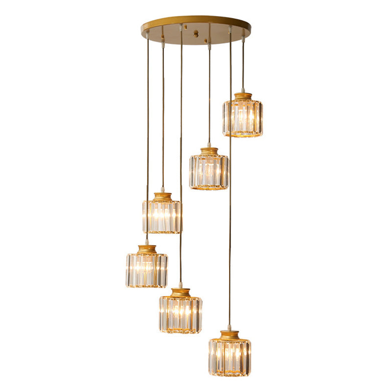 Crystal Pendant Lamp Additional Angle View