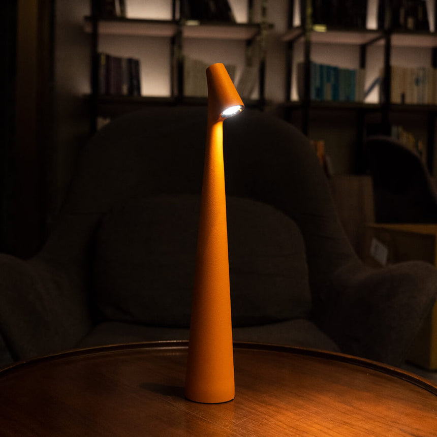 touch-control dimmable table lamp - close-up touch control detail