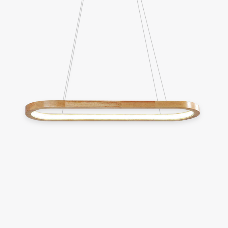 LumaWood Modern Metal and Wood Pendant Light