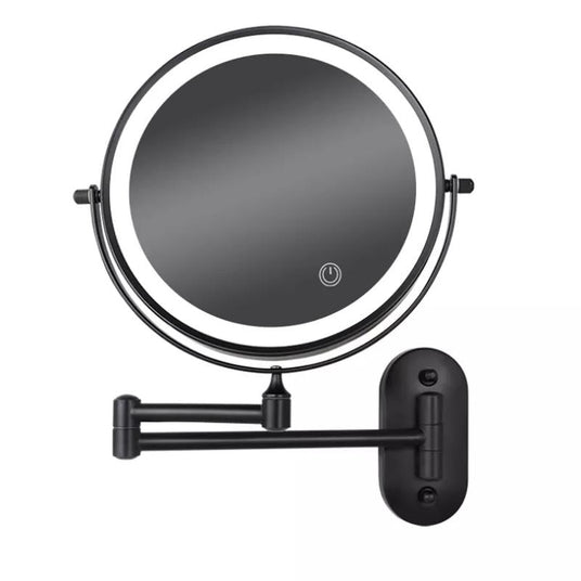 Rechargeable LED mirror with 3-color touch lighting