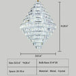 Averly Chandelier Chrome Finish Foyer Centerpiece