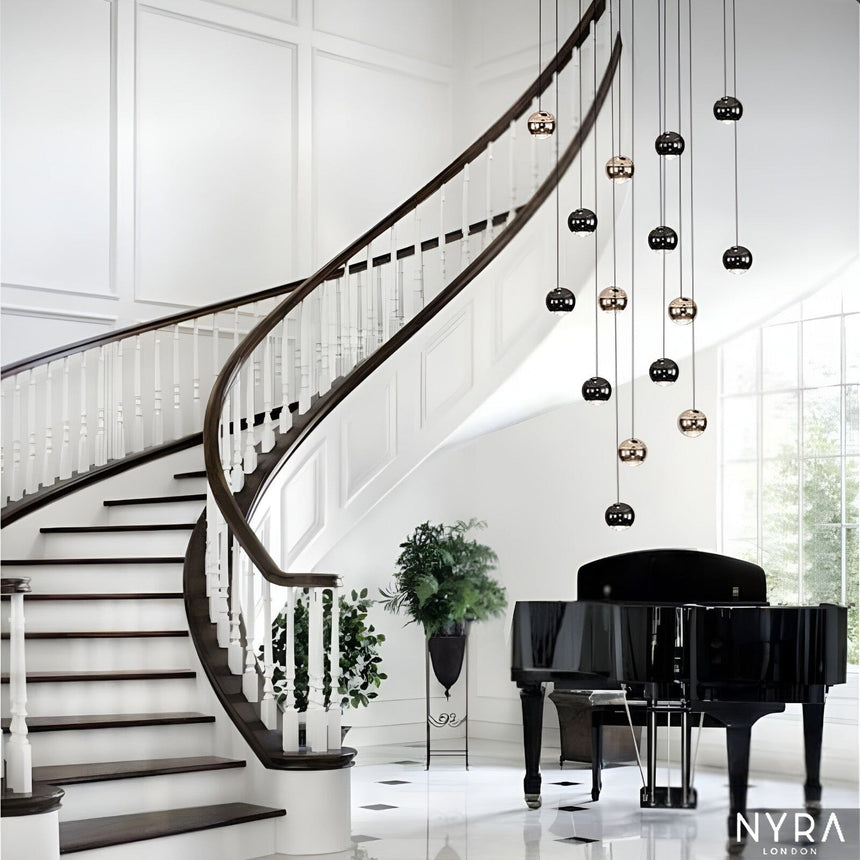 Avella Raindrop Glass Chandelier for Dining Room