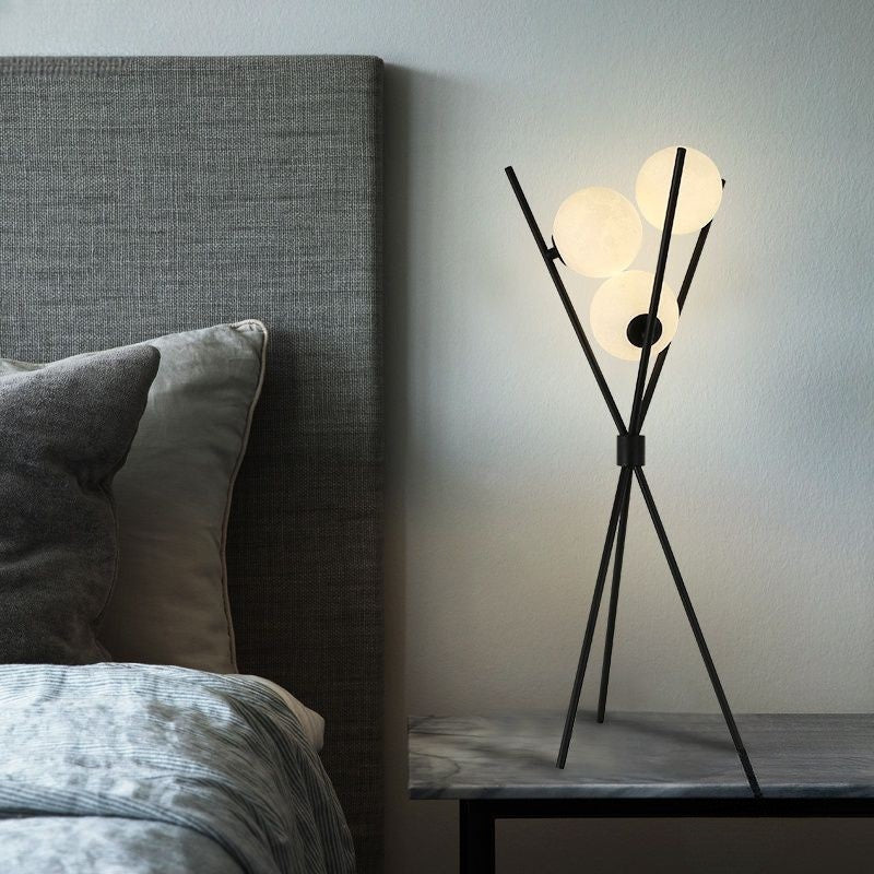 Moon floor and table lamp for modern living rooms