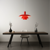 Layered Metal Disc Pendant for Dining Area OpalDwell