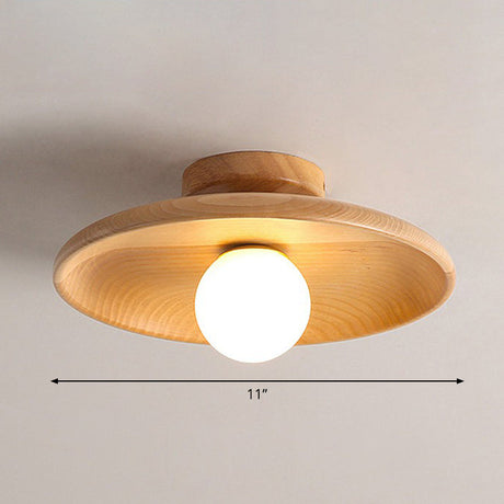Soft Atmospheric Glow Wood Ceiling Light - OroDwell