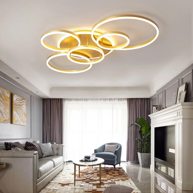 LunaRing Floating Ring Ceiling Light for Living Room