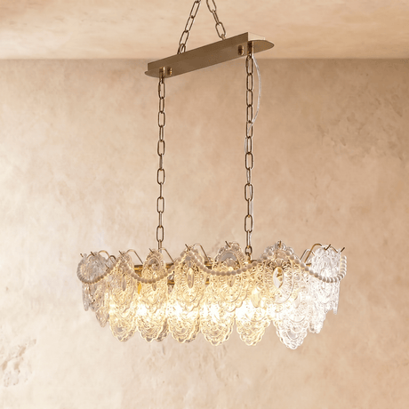 The linear version on its flat bar, petal tiers running along the full length