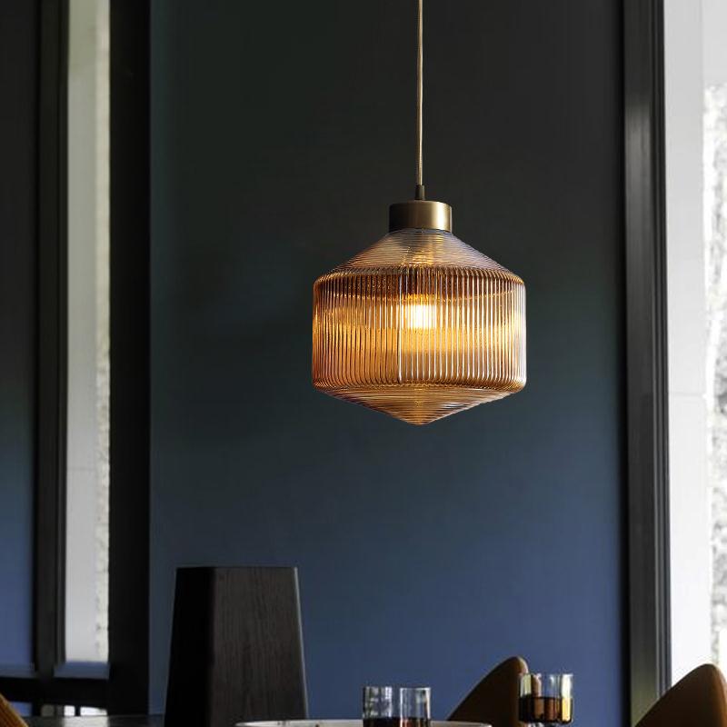 Quell Glass Pendant Light Close-Up Detail - OroDwell