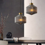 Quell Modern Glass Drum Pendant Light – Hero View - OroDwell