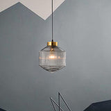 Glass Pendant Light With Modern Drum Design - OroDwell