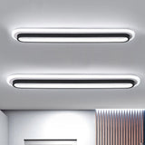 Oval Ceiling Light Installed Above Bedroom