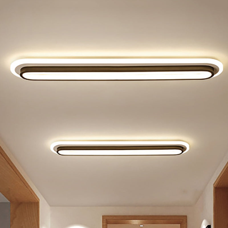 Oval Ceiling Light Side View